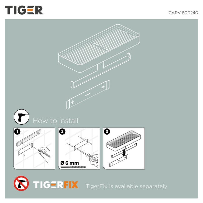 Wszechstronny uchwyt na papier toaletowy Carv TIGER