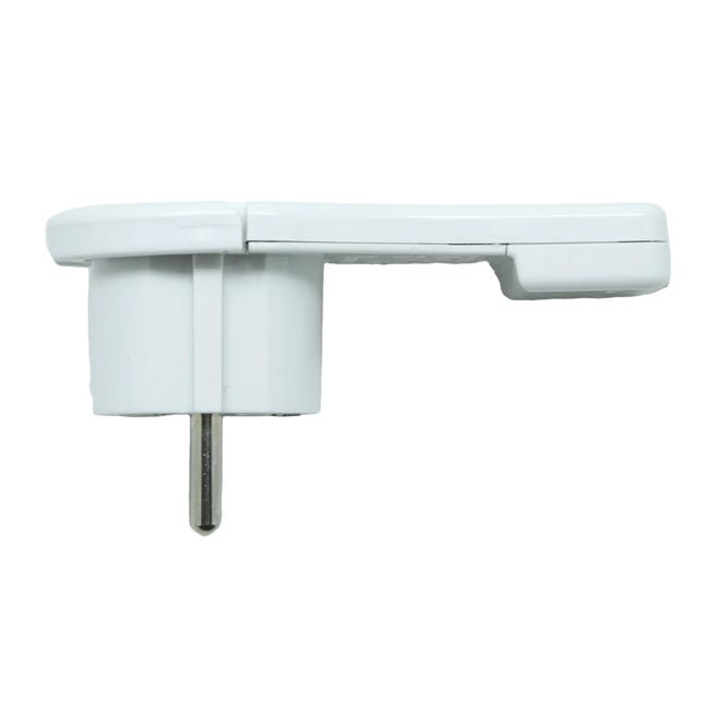 Wtyczka męska EF 2P+Z płaska Biała 1.5mm2 MAX