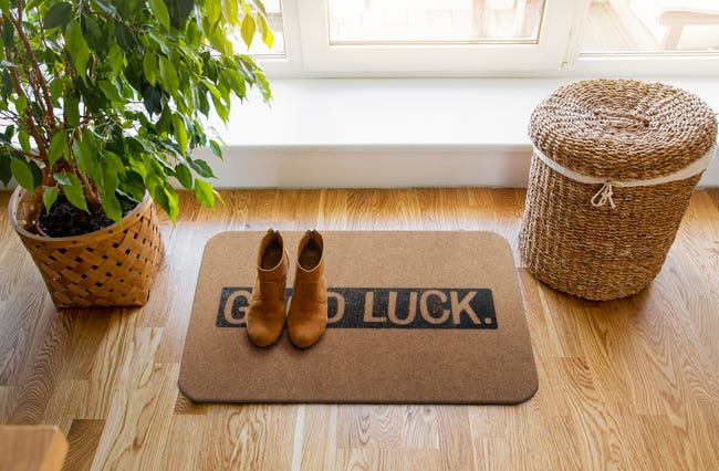 Wycieraczka Coconut Good Luck 80 x 50 cm brązowa