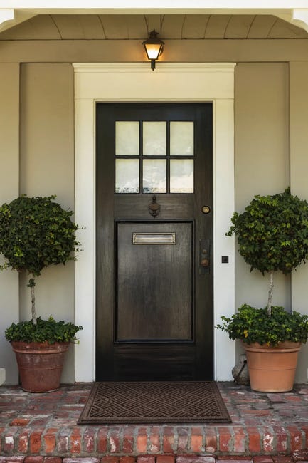 Wycieraczka Rambo 63 x 43 cm brązowa gumowa z recyklingu