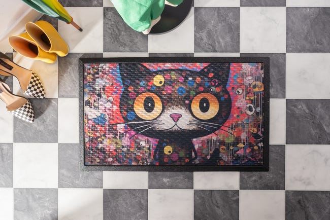 Wycieraczka wewnętrzna Kot 75 x 45 cm