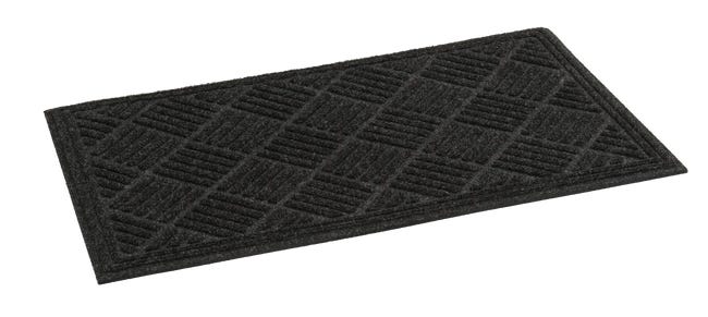 Wycieraczka zewnętrzna Contours 75 x 45 cm antracytowa z recyklingu