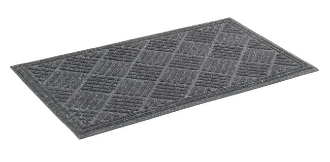 Wycieraczka zewnętrzna Contours 75 x 45 cm szara z recyklingu