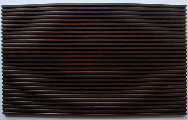 Wycieraczka zewnętrzna Woody 75 x 45 cm gumowa miedziana
