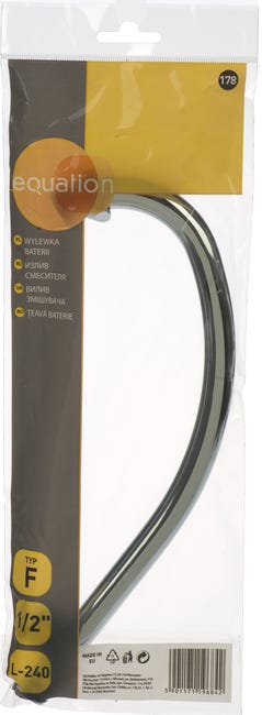 Wylewka do zlewu i umywalki F L-240 mm EQUATION