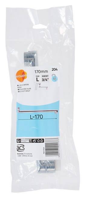 Wylewka do zlewu i umywalki L L-170 mm EQUATION