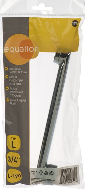 Wylewka do zlewu i umywalki L L-170 mm EQUATION