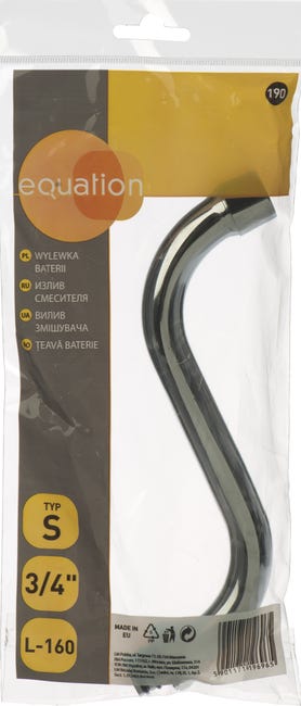 Wylewka do zlewu i umywalki S L-160 mm EQUATION