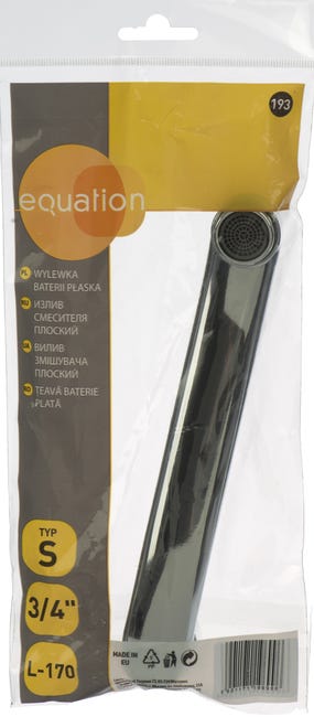 Wylewka do zlewu i umywalki S L-170 mm EQUATION
