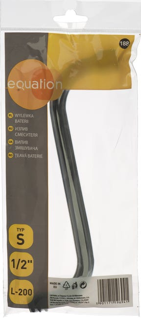 Wylewka do zlewu i umywalki S L-200 mm EQUATION