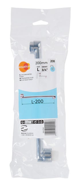 Wylewka do zlewu i umywalki płaska L-200 EQUATION