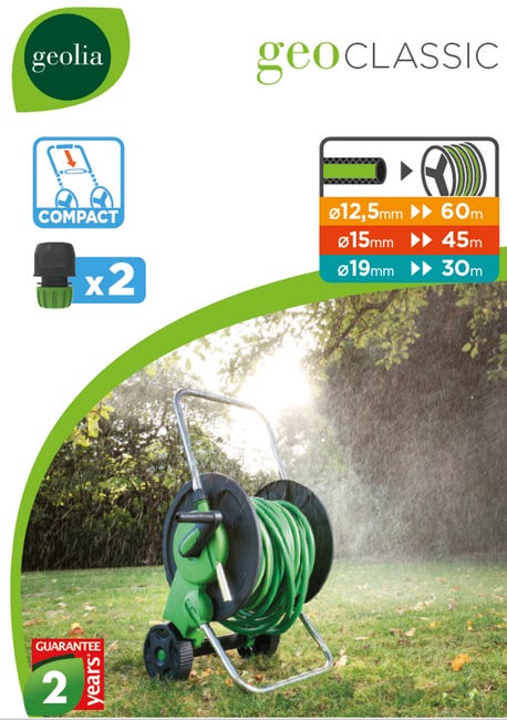Wózek na wąż ogrodowy 12.5 mm 35 m GF80565861 Geolia