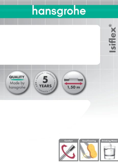 Wąż prysznicowy chrom Isiflex 200 cm Hansgrohe