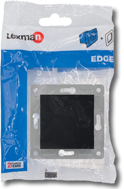 Włącznik krzyżowy EDGE czarny LEXMAN