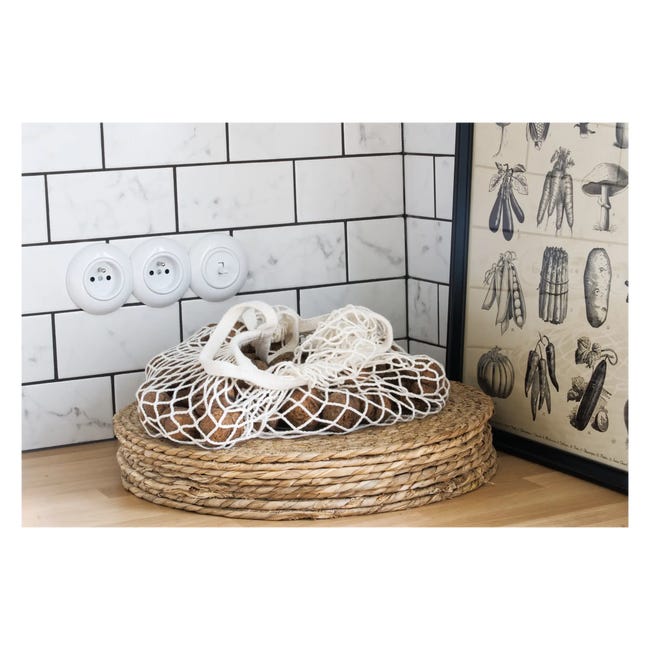 Włącznik krzyżowy LF0023W LOFT biały DPM