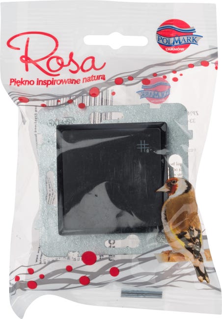 Włącznik krzyżowy ROSA Czarny POLMARK