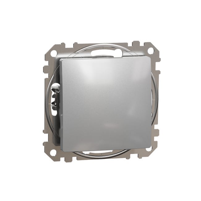 Włącznik krzyżowy aluminium SEDNA DESIGN SCHNEIDER ELECTRIC