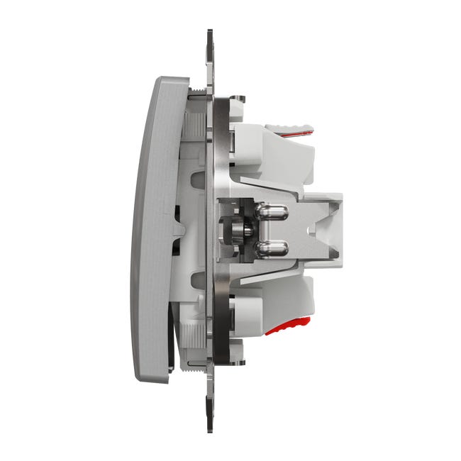 Włącznik krzyżowy aluminium SEDNA DESIGN SCHNEIDER ELECTRIC