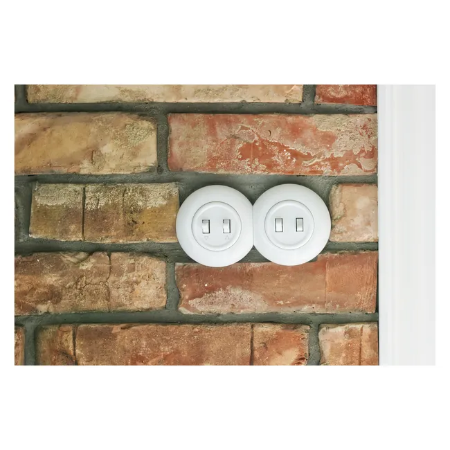 Włącznik podwójny SCHODOWY LF0022W LOFT biały DPM