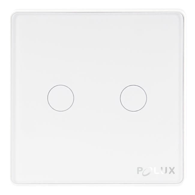 Włącznik podwójny WiFi TUYA Smart Home Biały POLUX