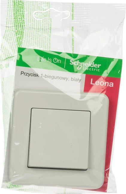 Włącznik pojedynczy LEONA Biały SCHNEIDER ELECTRIC