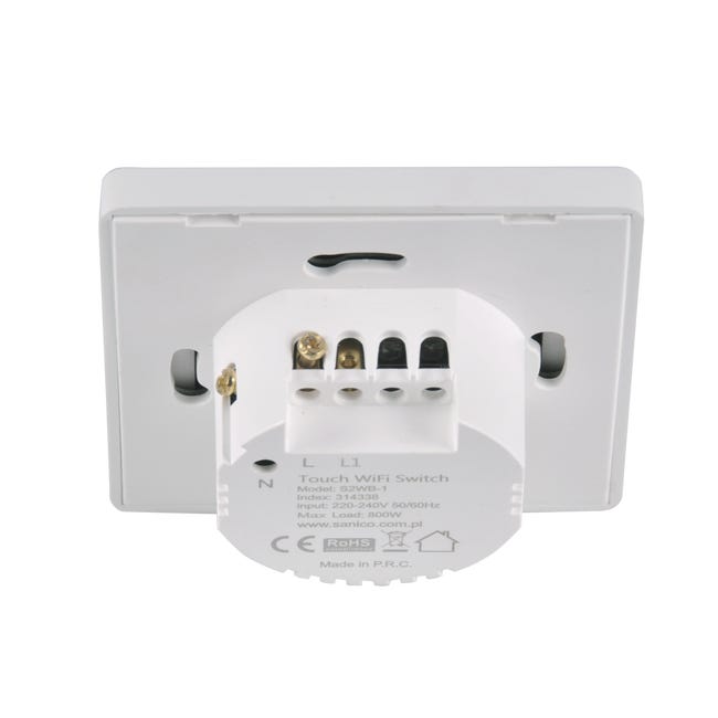Włącznik pojedynczy WiFi TUYA Smart Home Biały POLUX