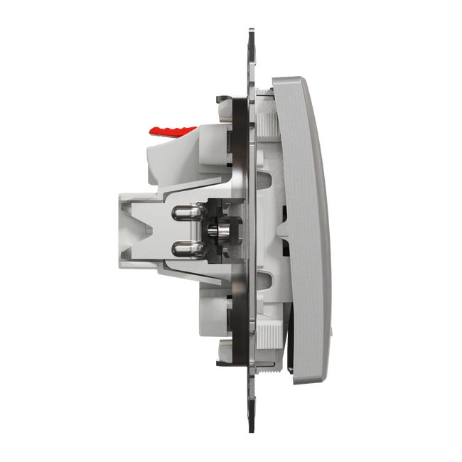 Włącznik pojedynczy aluminium SEDNA DESIGN SCHNEIDER ELECTRIC