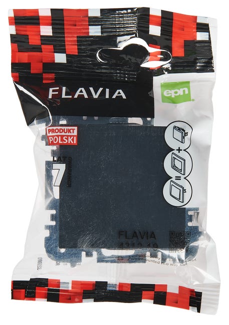 Włącznik pojedynczy schodowy Czarny FLAVIA ELEKTRO-PLAST