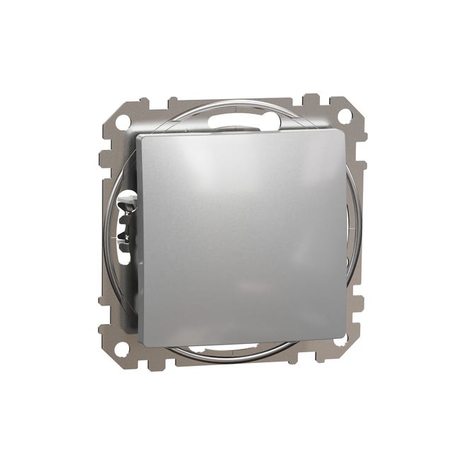 Włącznik pojedynczy schodowy aluminium SEDNA DESIGN SCHNEIDER ELECTRIC