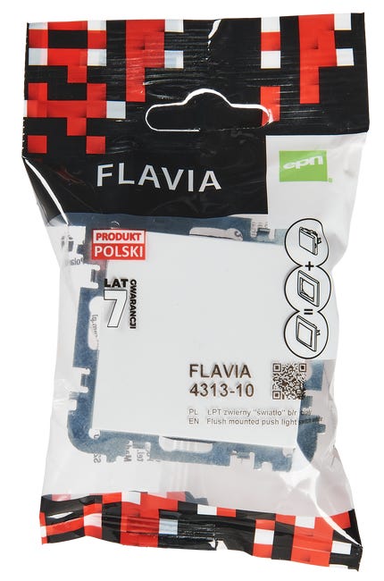 Włącznik pojedynczy zwierny Biały FLAVIA ELEKTRO-PLAST