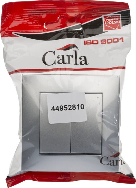 Włącznik schodowy podwójny CARLA Biały ELEKTRO-PLAST