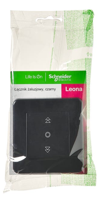 Włącznik żaluzjowy LEONA antracyt SCHNEIDER