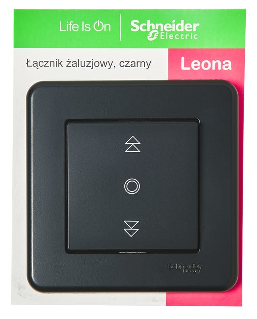 Włącznik żaluzjowy LEONA antracyt SCHNEIDER