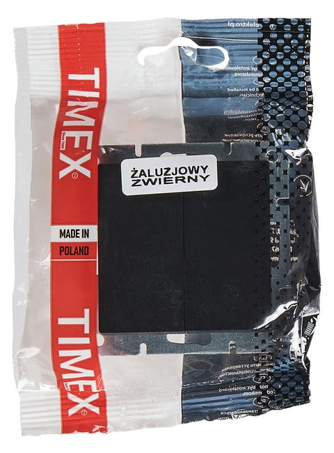 Włącznik żaluzjowy PRESTIGE Czarny mat TIMEX