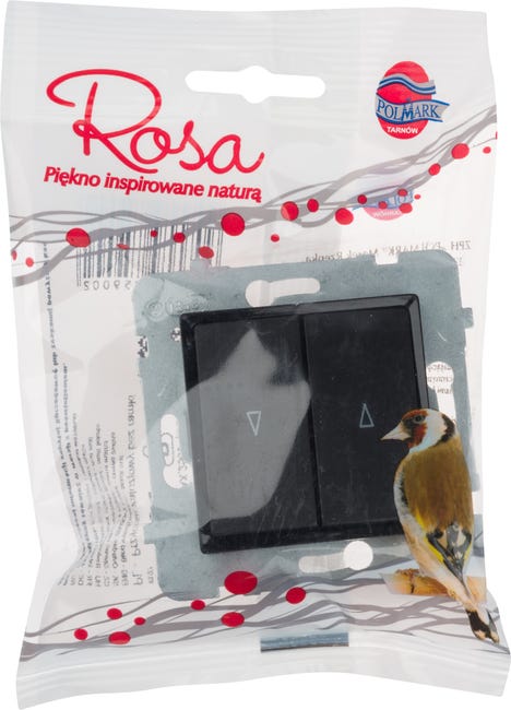 Włącznik żaluzjowy ROSA Czarny POLMARK