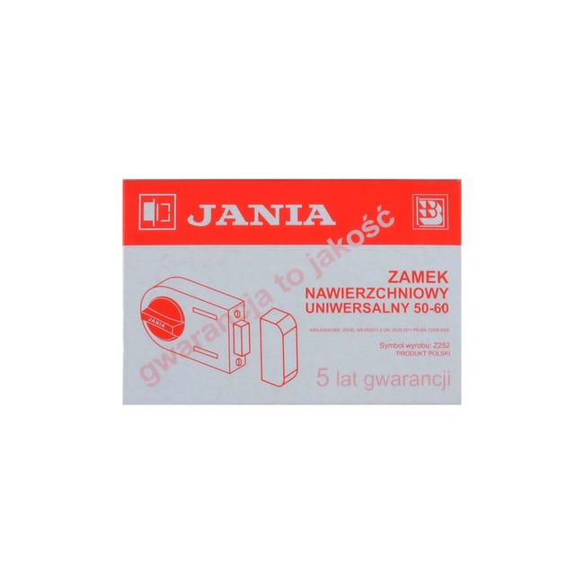 Zamek nawierzchniowy jednopunktowy biały Jania