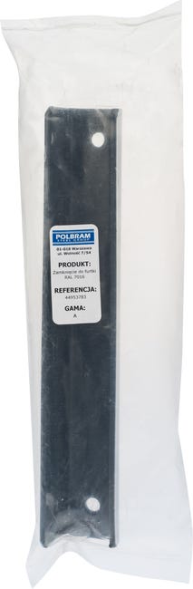 Zamknięcie do furtki 10x30 cm antracytowe Polbram