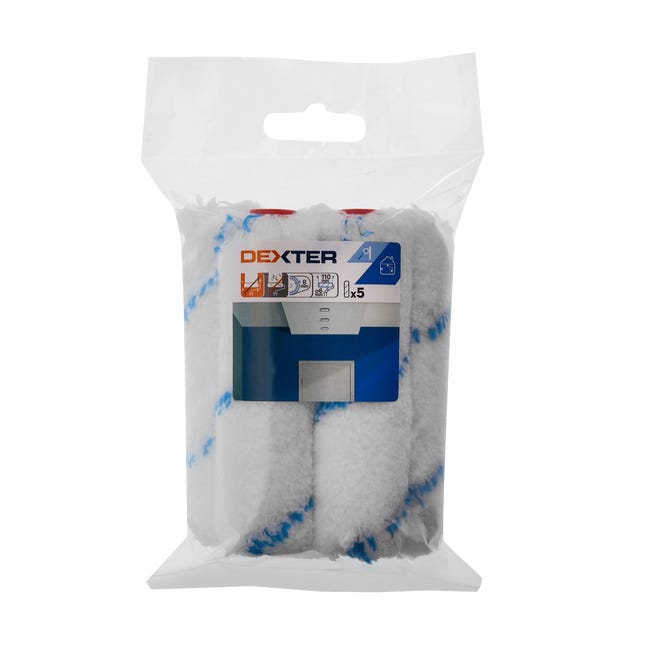 Zapas do mini wałka do gładkich ścian i drewna 5 szt. 110 mm Dexter