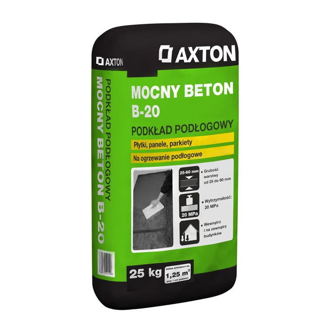 Zaprawa betonowa Mocny Beton B-20 25 kg Axton