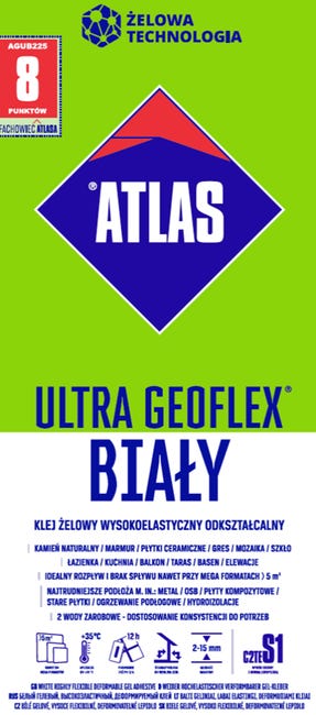 Zaprawa klejowa Geoflex Biała 22.5 KG Atlas