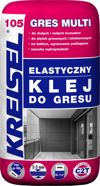 Zaprawa klejowa Gres Multi 105 Elastyczna 25KG Kreisel