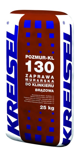 Zaprawa klejowa do klinkieru POZMUR-KL 130 Brązowa 25 kg Kreisel