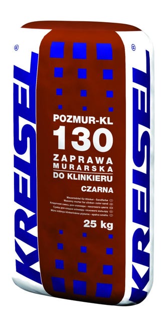 Zaprawa klejowa do klinkieru POZMUR-KL 130 Czarna 25 kg Kreisel