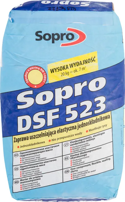 Zaprawa uszczelniająca DSF523 20kg SOPRO