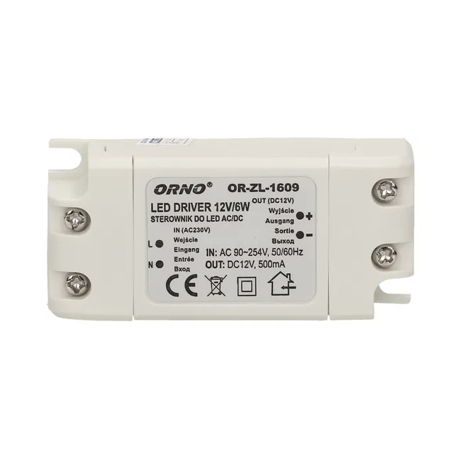 Zasilacz do LED 12V 0.5 A / 6 W OR-ZL-1609 ORNO