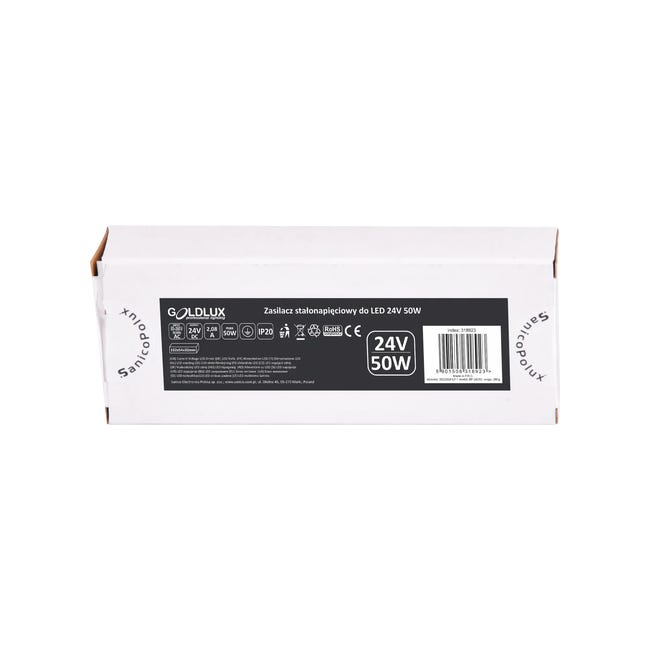 Zasilacz stałonapięciowy 24 V 50 W do IP20 LED Goldlux