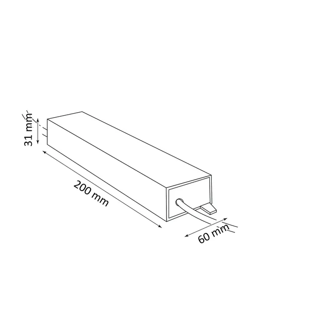 Zasilacz stałonapięciowy 24V do taśm IP67 LED Sanico
