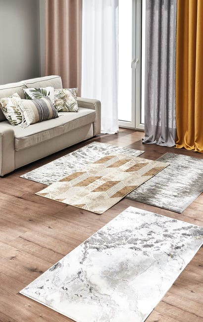 Zasłona Foggia żółta 140 x 260 cm na przelotkach Inspire