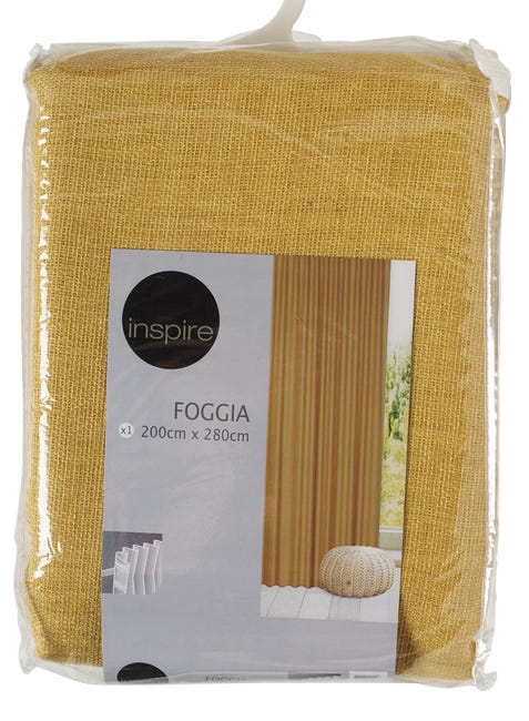 Zasłona Foggia żółta 200 x 280 cm na taśmie Inspire