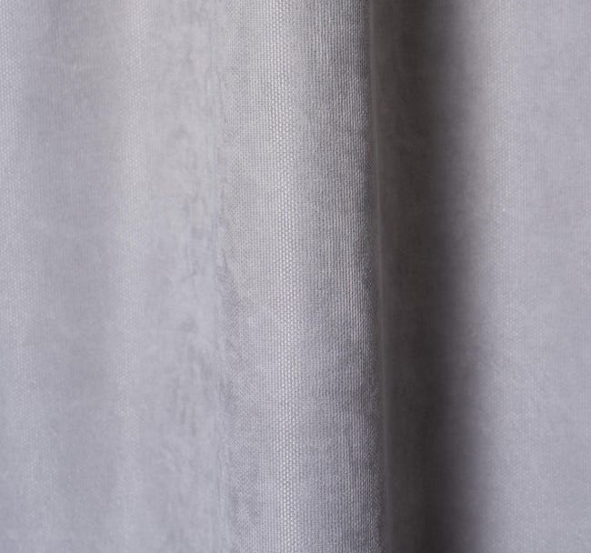 Zasłona Zahra szara 140 x 260 cm na taśmie